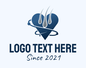 Dermatology - Hair Dermatology Heart logo design