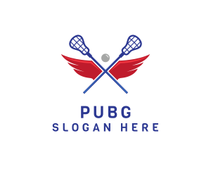 Lacrosse Team Wings Logo