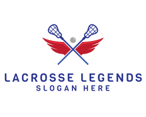 Lacrosse - Lacrosse Team Wings logo design