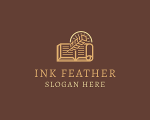 Quill - Notary Book Quill Pen logo design