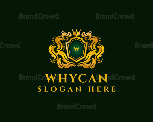 Luxury Crown Shield Logo