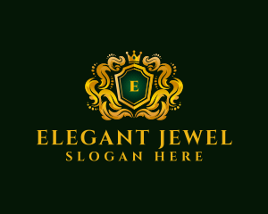 Luxury Crown Shield logo design