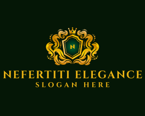 Luxury Crown Shield logo design