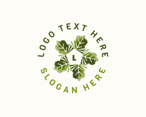 Organic - Leaves Organic Sustainability logo design