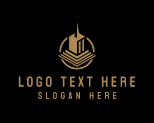 Luxe - Building Shrine Architecture logo design