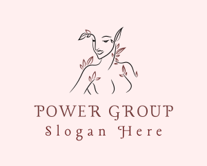 Salon - Beauty Leaf Woman logo design