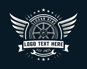 Automotive Tire Mechanic Logo