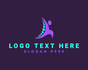 Human Body - Spine Body Chiropractor logo design