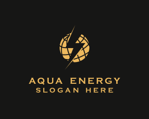 Lightning Globe Energy logo design