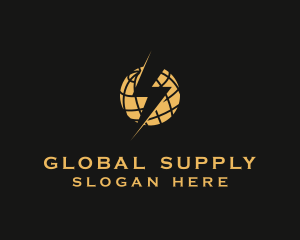 Supply - Lightning Globe Energy logo design