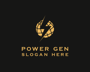 Generator - Lightning Globe Energy logo design