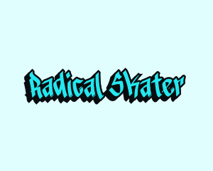 Skater - Urban Skater Graffiti logo design