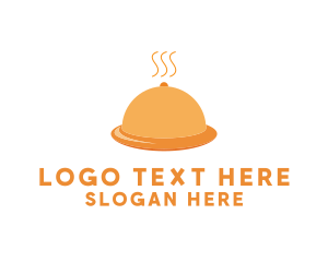 Curry - Hot Food Tray Hat logo design
