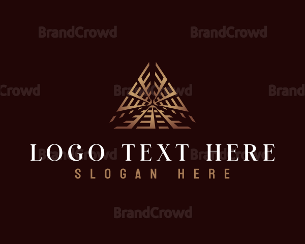 Luxury Pyramid Triangle Logo