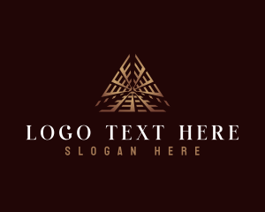 Studio - Luxury Pyramid Triangle logo design