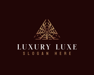 Luxury Pyramid Triangle  logo design