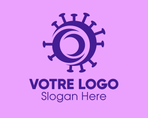 Purple - Purple Circle Virus logo design