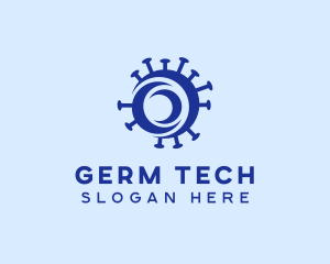 Germ Bacteria Laboratory logo design