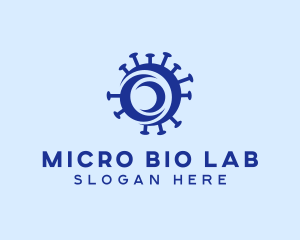 Germ Bacteria Laboratory logo design