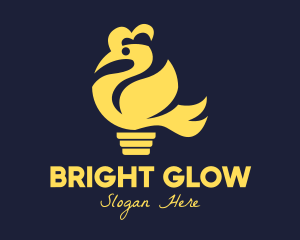 Bulb - Yellow Bird Bulb logo design