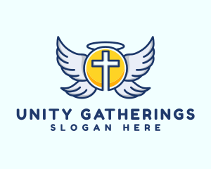 Congregation - Cross Wings Religion logo design