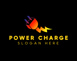 Charge Plug Electric logo design