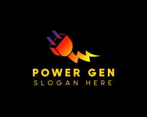 Generator - Charge Plug Electric logo design