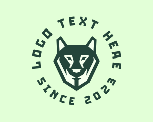 Canine - Hunting Wolf Animal logo design