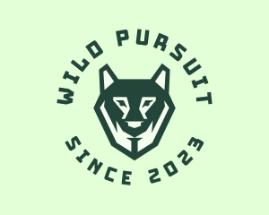 Hunting Wolf Animal logo design