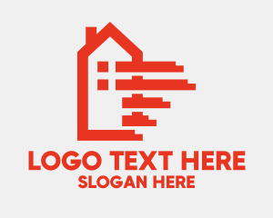 Land - Red House Mover logo design