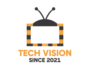 Tv - Bee Television Screen logo design