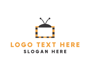 Bee Television Screen logo design