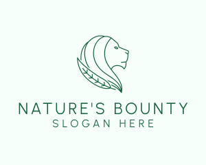 Nature Wild Lion logo design