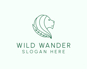 Nature Wild Lion logo design