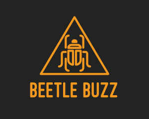 Orange Pyramid Beetle  logo design