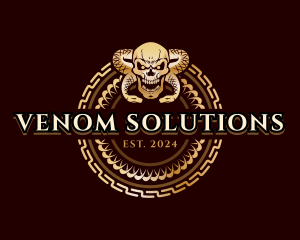  Serpent Skull Venom logo design