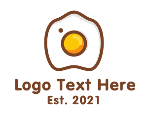 Camera - Egg Yolk Camera logo design