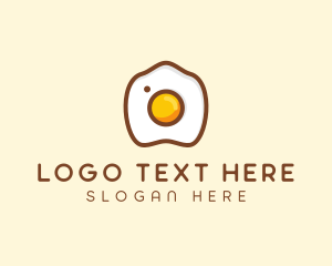 Poultry Farm - Fried Egg Camera logo design