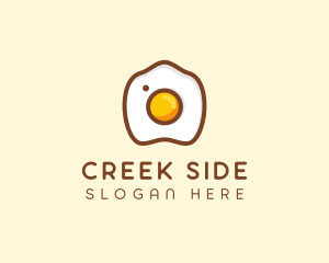 Fried Egg Camera logo design