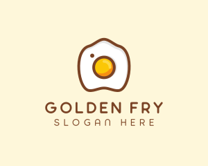 Fried Egg Camera logo design