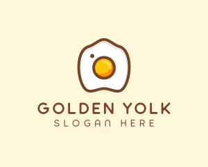 Fried Egg Camera logo design