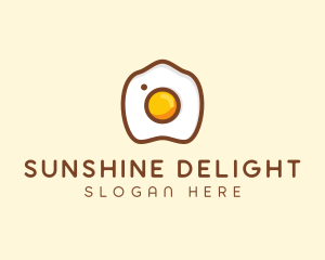 Sunny Side Up - Fried Egg Camera logo design