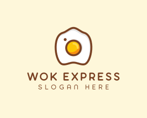 Fried Egg Camera logo design