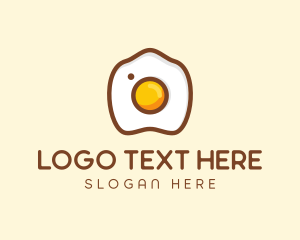 Camera App - Fried Egg Camera logo design