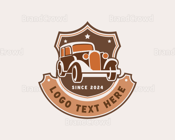 Classic Car Mechanic Logo