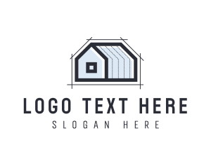 Draftsman - House Blueprint Architect logo design