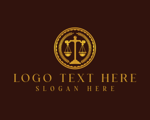 Scale - Law Justice Scale logo design