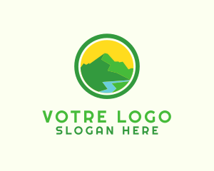 Outdoor Mountain Alps Logo