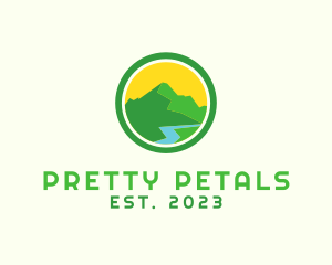 Tourist Spot - Outdoor Mountain Alps logo design