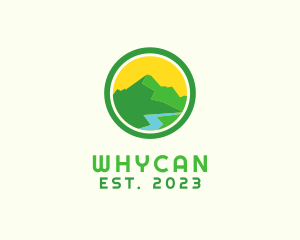 Stream - Outdoor Mountain Alps logo design
